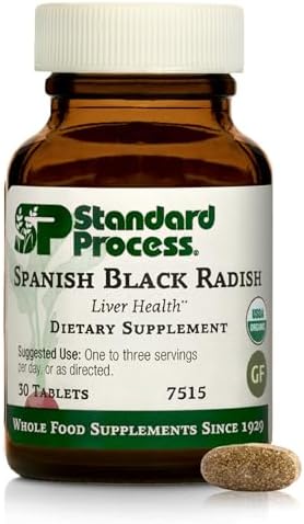 Suplemento Dietético de Rábano Negro Español Standard Process - Salud Hepática y Apoyo Digestivo - Sin Gluten, Sin Lácteos y Sin Soja - 30 Tabletas - imagen 1