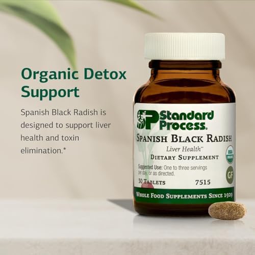 Suplemento Dietético de Rábano Negro Español Standard Process - Salud Hepática y Apoyo Digestivo - Sin Gluten, Sin Lácteos y Sin Soja - 30 Tabletas - imagen 3