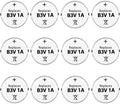 Batería de Repuesto de Alta Capacidad Enerpe B3V Compatible con Collares Electrónicos MS-4 y MS-5, Paquete de 12 - imagen 1