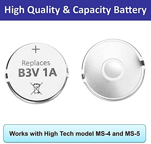 Batería de Repuesto de Alta Capacidad Enerpe B3V Compatible con Collares Electrónicos MS-4 y MS-5, Paquete de 12 - imagen 2