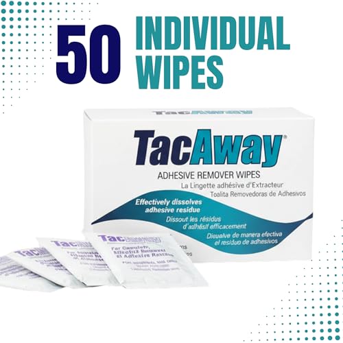 Toallitas Removedoras de Adhesivo Tacaway Torbot Trms408W, Sin Acetona, 50 por Caja - imagen 3