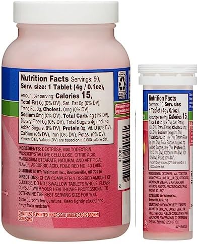 ReliOn Glucosa, 50 Tabletas en Tubo Portátil, 10 Tabletas (Sabor Fruta Punch) - imagen 2