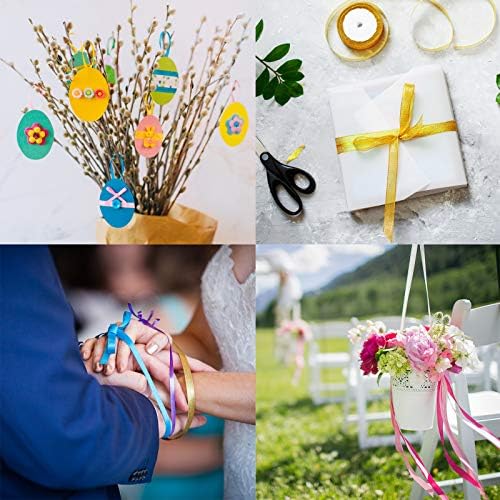 Rollos de Cinta Satinada Metálica Brillante de 36 Colores, 900 Yards, 2.5 cm de Ancho para Manualidades, Decoración de Regalos y Bodas - imagen 7