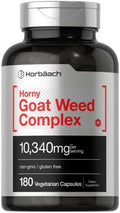 Horbäach Complejo de Horny Goat Weed | 180 Cápsulas Vegetarianas, No Transgénicas y Sin Gluten con Tribulus, Maca, Yohimbe y L-Arginina - imagen 1