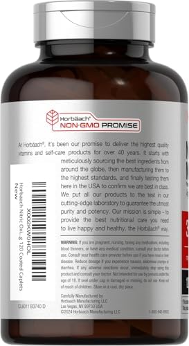 Horbäach Óxido Nítrico Max 3600mg | 120 Tabletas | Con Arginina AAKG para Hombres y Mujeres | Suplemento Pre Entrenamiento Vegetariano, No GMO y Sin - imagen 3