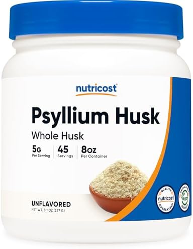 Psyllium en Copos Nutricost 230g - Libre de Gluten y No Transgénico - imagen 1