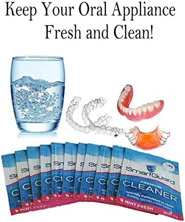 Cristales Limpiadores Premium SmartGuard – (110 Limpiezas) – Elimina Manchas, Placa y Mal Olor de Dentaduras, Frenos Transparentes, Protectores - imagen 4