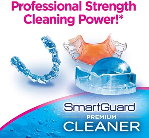 Cristales Limpiadores Premium SmartGuard – (110 Limpiezas) – Elimina Manchas, Placa y Mal Olor de Dentaduras, Frenos Transparentes, Protectores - imagen 5