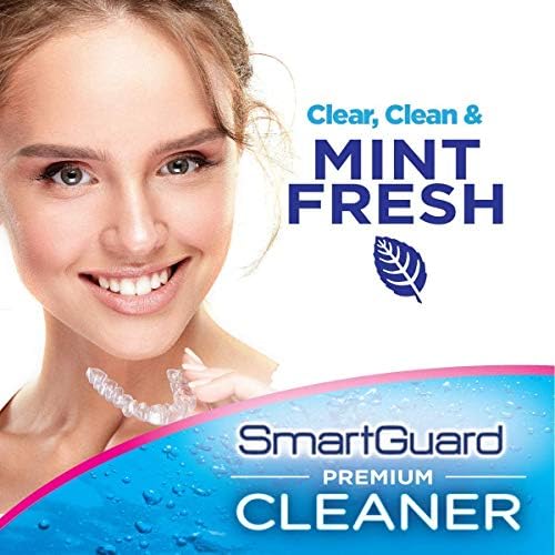 Cristales Limpiadores Premium SmartGuard – (110 Limpiezas) – Elimina Manchas, Placa y Mal Olor de Dentaduras, Frenos Transparentes, Protectores - imagen 8