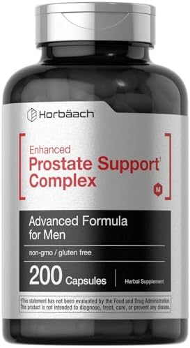 Suplemento para Próstata Horbaach para Hombres | 200 Cápsulas | Complejo Avanzado con Saw Palmetto, Pygeum y Ortiga | Sin OGM y Libre de Gluten - imagen 1