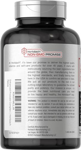 Suplemento para Próstata Horbaach para Hombres | 200 Cápsulas | Complejo Avanzado con Saw Palmetto, Pygeum y Ortiga | Sin OGM y Libre de Gluten - imagen 3