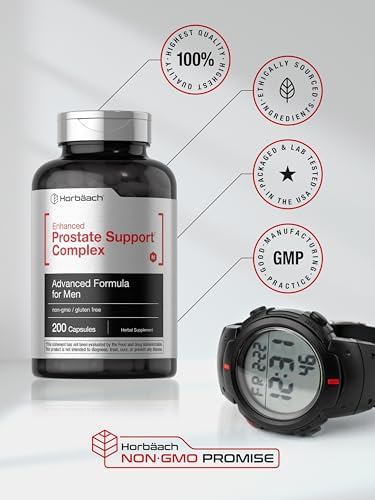 Suplemento para Próstata Horbaach para Hombres | 200 Cápsulas | Complejo Avanzado con Saw Palmetto, Pygeum y Ortiga | Sin OGM y Libre de Gluten - imagen 6
