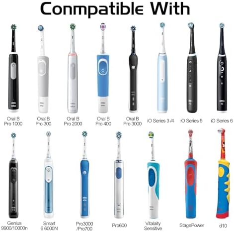 Cargador para Cepillo de Dientes Eléctrico Oral B IO Series 4 3 5 6, Reemplazo 3757 Cable de Alimentación, Base Inductiva Impermeable - imagen 2