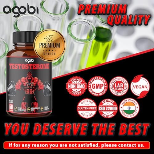 Suplemento de Testosterona Agobi para Hombres - 11 Hierbas: Ashwagandha, Tribulus, Ginseng y Más - 60 Cápsulas para 1 Mes - imagen 6