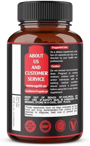 Suplemento de Testosterona Agobi para Hombres - 11 Hierbas: Ashwagandha, Tribulus, Ginseng y Más - 60 Cápsulas para 1 Mes - imagen 8