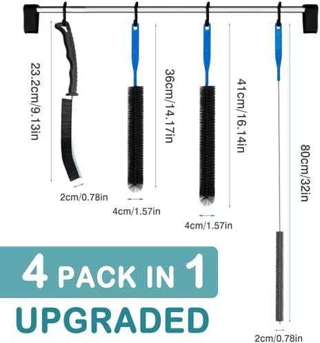 Kit de Limpieza para Ventilación de Secadora, Cepillo para Limpiar Ventilación, Cepillo para Bobinas de Refrigerador, Herramienta para Limpiar Trampa - imagen 2