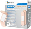 Tiras de Silicón Hysimedy para Piel Sensible y Frágil 3/4x3 60 Piezas, Bandas Flexibles, Sin Látex, Hipoalergénicas y Transpirables, Fácil Remoción - imagen 1