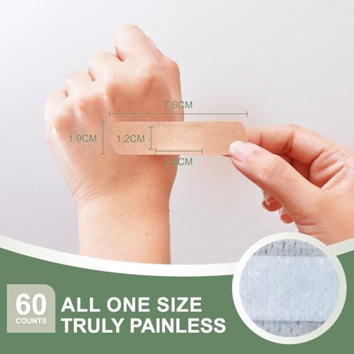 Tiras de Silicón Hysimedy para Piel Sensible y Frágil 3/4x3 60 Piezas, Bandas Flexibles, Sin Látex, Hipoalergénicas y Transpirables, Fácil Remoción - imagen 2
