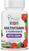 Multivitaminas y Multiminerales Lifeable con Hierro Masticables para Niños – Vegetarianas y Sin Gluten – Sabor Natural – 150 Unidades - imagen 1