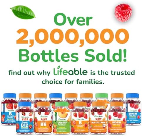 Multivitaminas y Multiminerales Lifeable con Hierro Masticables para Niños – Vegetarianas y Sin Gluten – Sabor Natural – 150 Unidades - imagen 6