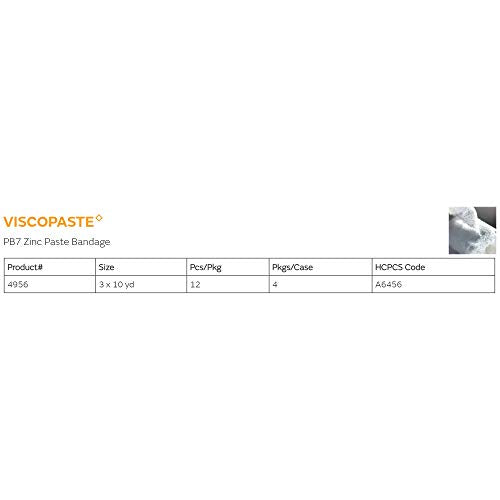 Venda de Vendaje Impregnado con Zinc Smith & Nephew Viscopaste PB7 3 x 10 Yd Roll Tejido Abierto 4956 1 EA - imagen 4
