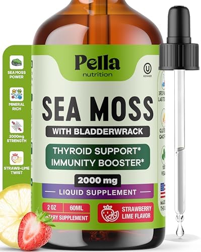 Pella Nutrition Gotas de Musgo Marino con Bladderwrack – Absorción 4X Más Rápida que Gel, Gomas y Cápsulas – Suplemento Digestivo e Inmunológico - imagen 1