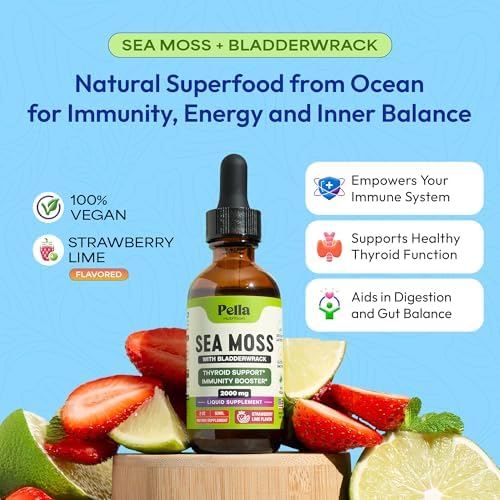 Pella Nutrition Gotas de Musgo Marino con Bladderwrack – Absorción 4X Más Rápida que Gel, Gomas y Cápsulas – Suplemento Digestivo e Inmunológico - imagen 2