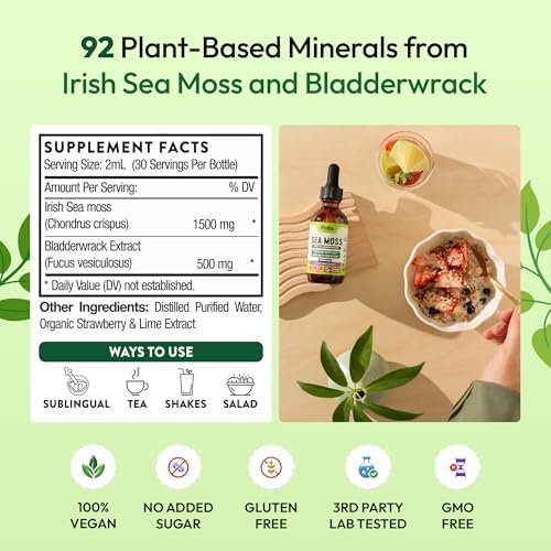 Pella Nutrition Gotas de Musgo Marino con Bladderwrack – Absorción 4X Más Rápida que Gel, Gomas y Cápsulas – Suplemento Digestivo e Inmunológico - imagen 4