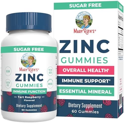 Gomitas de Zinc MaryRuth Organics | Suplemento de Zinc | Apoyo Inmunológico | Mineral Esencial | A base de Pectina | Salud y Bienestar | Vegano | No - imagen 1