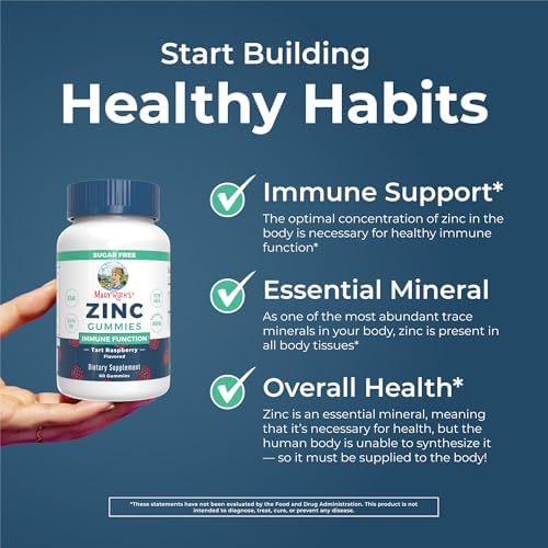 Gomitas de Zinc MaryRuth Organics | Suplemento de Zinc | Apoyo Inmunológico | Mineral Esencial | A base de Pectina | Salud y Bienestar | Vegano | No - imagen 5
