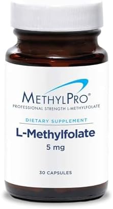 L-Metilfolato MethylPro 5 mg - Suplemento de Folato Metilado para Hombres y Mujeres, Vitamina B9 (5-MTHF) para Salud Cerebral - 30 Cápsulas - imagen 1