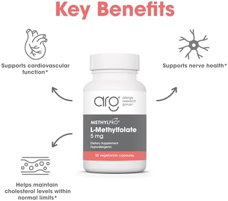 L-Metilfolato MethylPro 5 mg - Suplemento de Folato Metilado para Hombres y Mujeres, Vitamina B9 (5-MTHF) para Salud Cerebral - 30 Cápsulas - imagen 5