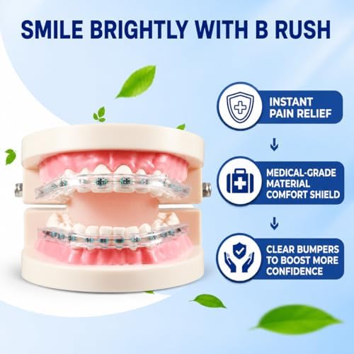 Funda B Rush® Comfort para Brackets - Bumper Labial Ortodóntico, Protector Bucal para Brackets, Alternativa a Cera - Protector Labial Dental - imagen 5