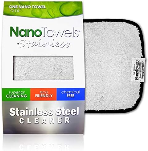 Limpiador de Acero Inoxidable Nano Towels | Paño Reutilizable Sin Químicos | Seguro para Niños y Mascotas | Azul 7x16 (1 unidad) - imagen 8
