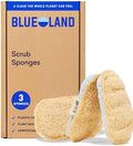 Esponjas de Limpieza BLUELAND, Paquete de 3, Loofah Doble Cara, Sin Plástico, A base de Plantas, No Rayan, para Cocina - imagen 1