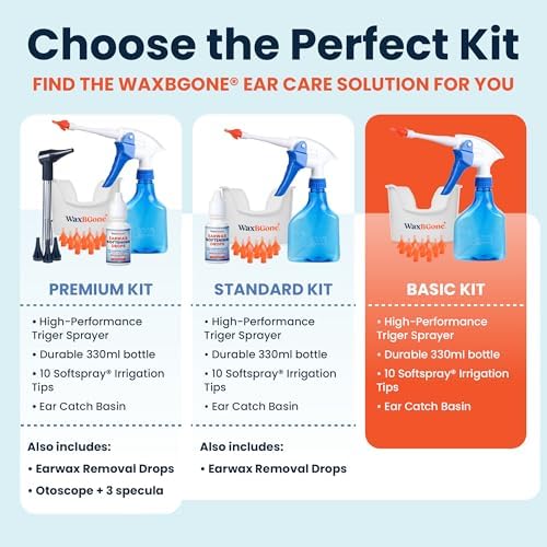 Kit de Remoción de Cerumen WaxBGone® – Kit de Limpieza de Oídos, Material Médico, Seguro para Tímpanos Delicados – Incluye 10 Puntas Irrigadoras - imagen 3
