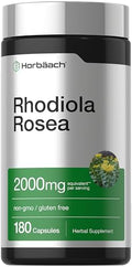 Cápsulas de Rhodiola Rosea Horbäach | 180 piezas | Suplemento libre de OGM y gluten - imagen 1