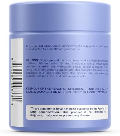 Cápsulas Premium para el Soporte de Humedad Vaginal - Bienestar Femenino, Función Sexual, Relajación y Seca Vaginal - 60 Cápsulas con KSM 66 - imagen 6
