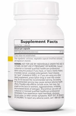 Integrative Therapeutics DHEA-25 - Suplemento de Apoyo para Hombres y Mujeres - Vegano, Sin Gluten y Sin Lácteos - 60 Cápsulas (60 Porciones) - imagen 2