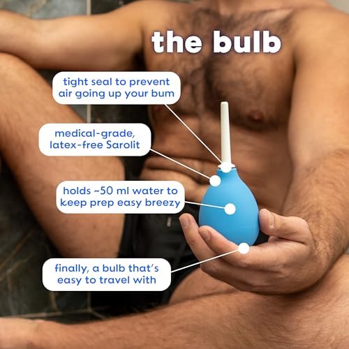 Bulbo Enema Bottom’s Digest de 3.0 oz | Douche con Punta Blanca de 6 cm, Fácil de Limpiar para Hombres y Mujeres - imagen 5
