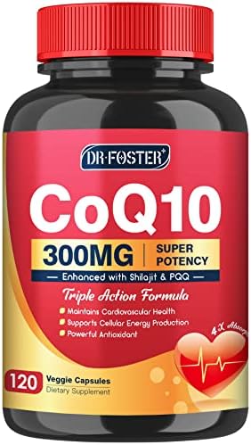 Quinovit CoQ10 300mg con PQQ y Shilajit - Potente antioxidante para la salud del corazón y cerebro - Alta absorción con Bioperine - 120 cápsulas - imagen 1