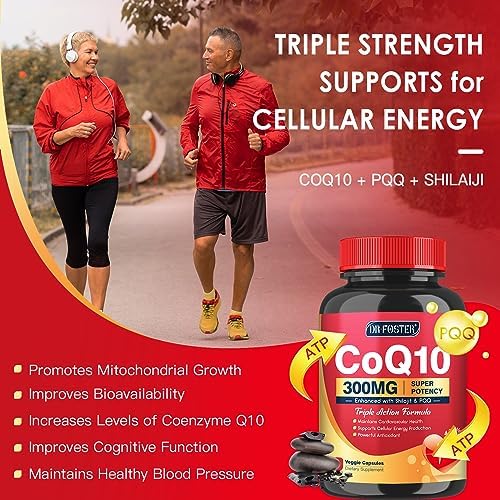 Quinovit CoQ10 300mg con PQQ y Shilajit - Potente antioxidante para la salud del corazón y cerebro - Alta absorción con Bioperine - 120 cápsulas - imagen 3