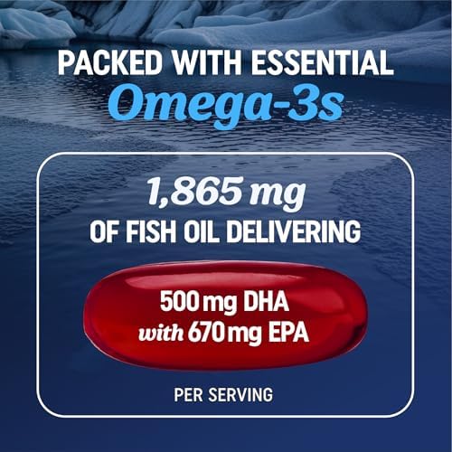 Aceite de Pescado Omega 3 + Co Q10 | 1305MG Omega-3 con CoQ10 100MG para la Salud del Corazón, Energía Celular y Soporte Antioxidante | Suplementos - imagen 2