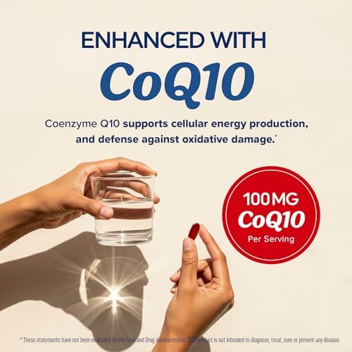Aceite de Pescado Omega 3 + Co Q10 | 1305MG Omega-3 con CoQ10 100MG para la Salud del Corazón, Energía Celular y Soporte Antioxidante | Suplementos - imagen 3