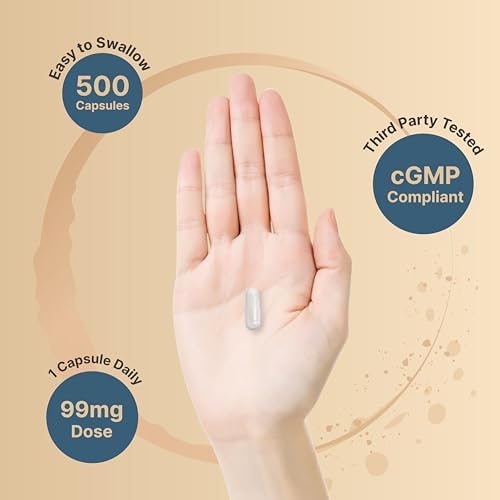 Suplemento de Citrato de Potasio 99mg, 500 Cápsulas | Minerales Quelados – Electrolito Esencial – Sin OGM, Libre de Gluten - imagen 5