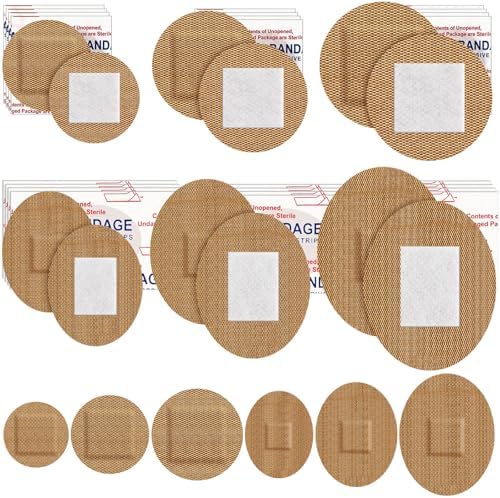 Geiserailie 120 Pzs de Banditas Redondas Ovaladas para la Cara, Adhesivas y Transpirables, 6 Tamaños, Protección para Heridas Pequeñas - imagen 1