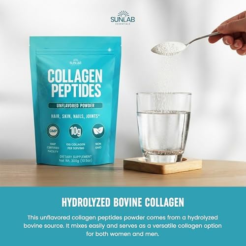 Póder de Péptidos de Colágeno Hidrolizado de Bovino (Sin Sabor) Tipo I & III - Suplemento para Cabello, Piel, Uñas y Articulaciones - 30 Porciones - imagen 4
