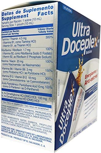 VIJOSA Ultra Doceplex Energy - Potente Complejo B en 12 Pouches Líquidos - imagen 2