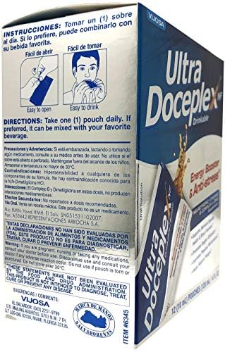 VIJOSA Ultra Doceplex Energy - Potente Complejo B en 12 Pouches Líquidos - imagen 3