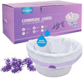 Forros para Comoda Elzrghs con Almohadillas Absorbentes, 50 Forros Aromatizados Lavanda y 50 Almohadillas, Color Blanco - imagen 1